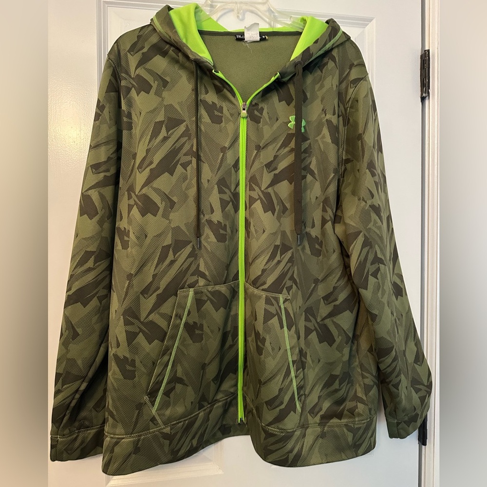 Under Armour Olive Camo Zip-Up Jacket